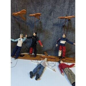 Vintage 2000 Living Toyz NSYNC Collectible Marionette Doll Set of 5 READ